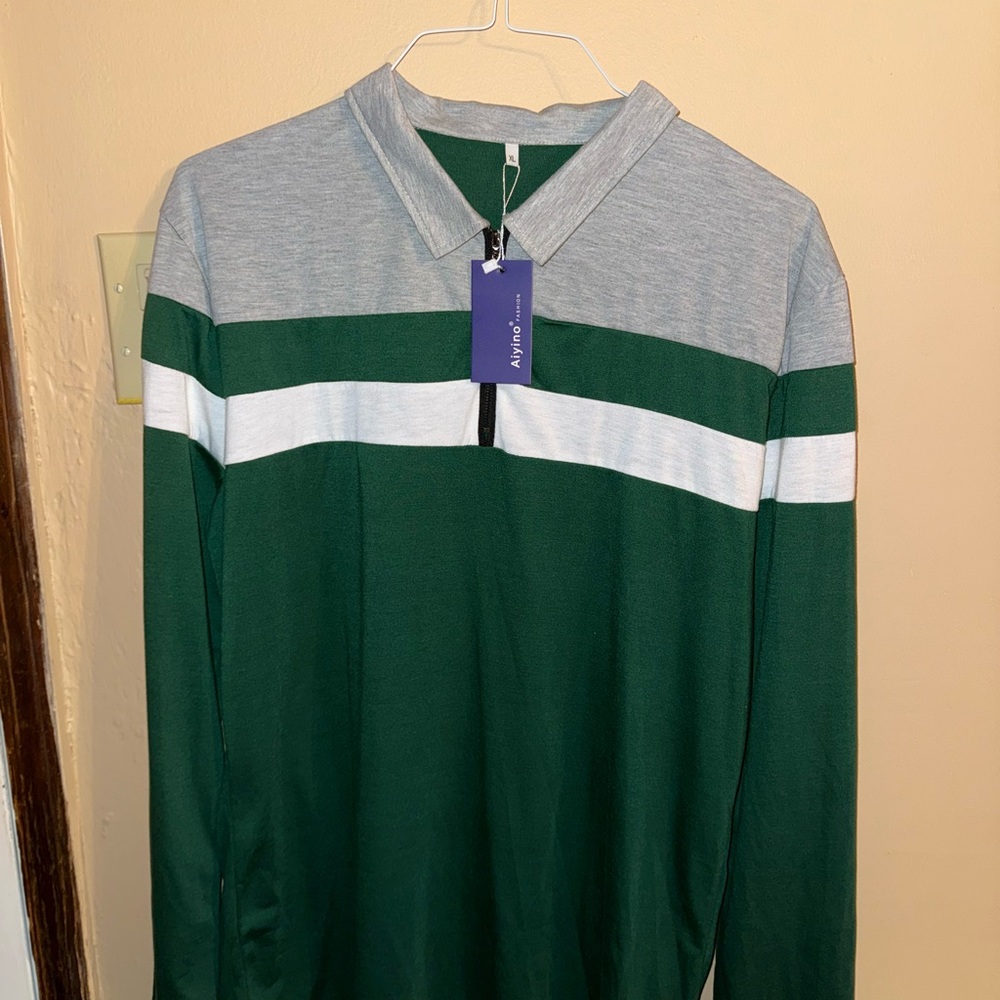 Green and Gray Polo by Ralph Lauren Sweatshirt